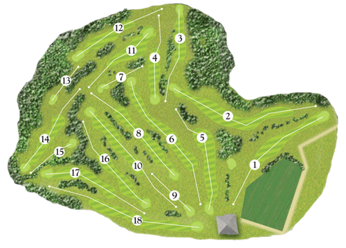 Carmarthen Golf Club Course Map